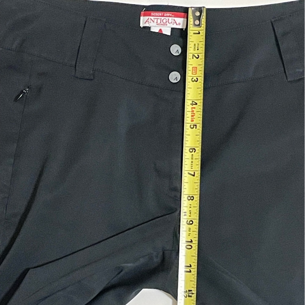 ANTIGUA Desert Dry Womens Black Sun/Outdoors Bermuda Shorts Size 8 - Picture 6 of 12